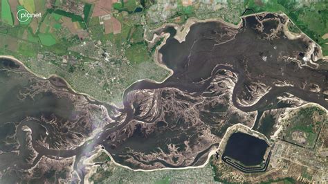 Gallery: Satellite Images Reveal Damage from Ukrainian Dam Collapse ...