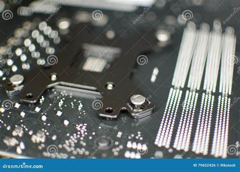 Electronic circuit board. stock photo. Image of detail - 79652426