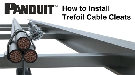 How to Install Panduit Trefoil Cable Cleats - YouTube