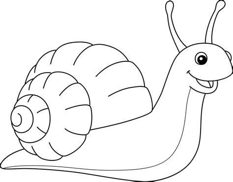 Snail Animal Coloring Page for Kids 10002591 Vector Art at Vecteezy