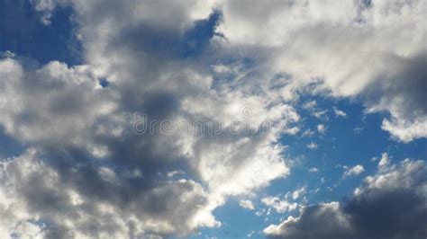 Beautiful Winter Clouds in the Sky. Volumetric Light Effect Stock ...