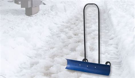 What is a Rolling Snow Pusher? Snow Shovel with Wheels Makes it Easy!