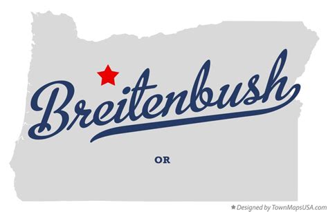 Map of Breitenbush, OR, Oregon