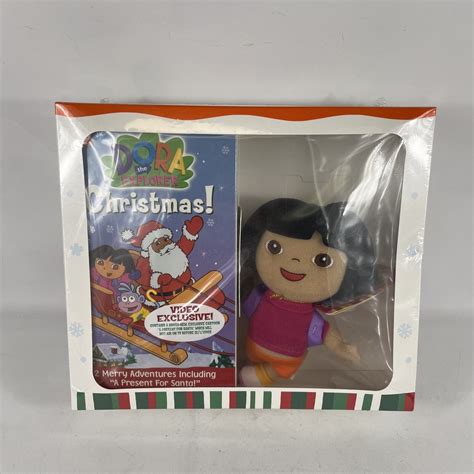 Dora The Explorer Christmas! Exclusive VHS Tape & Plush Combo - NEW ...