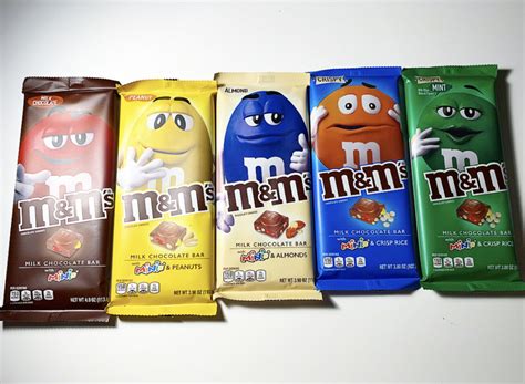 REVIEW (x5): M&M's Chocolate Bars - Junk Banter