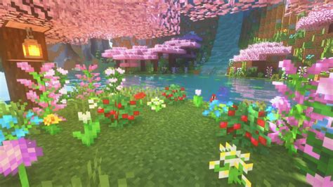 Cherry blossom biome : Minecraft