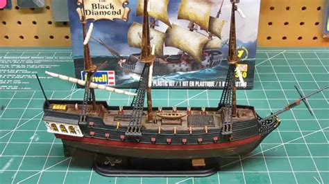 Revell 1/350 Black Diamond Pirate Ship Model Kit Build Up Part 3 Final ...