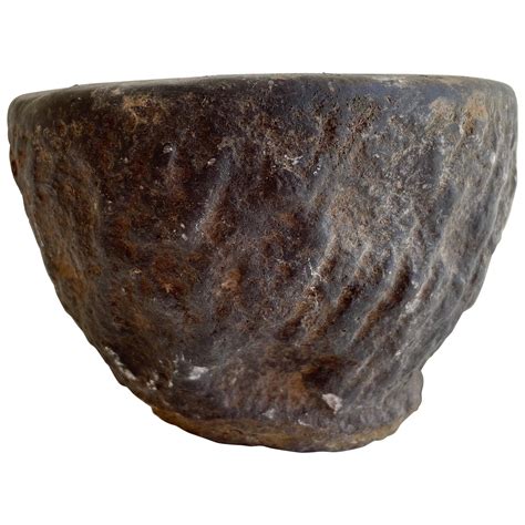 Vintage Stone Mortar Bowl For Sale at 1stDibs