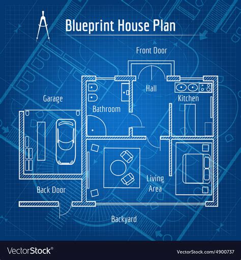 House Blueprint Template - Printable Word Searches