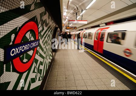 Oxford Circus Underground Station tube entrance sign people London ...