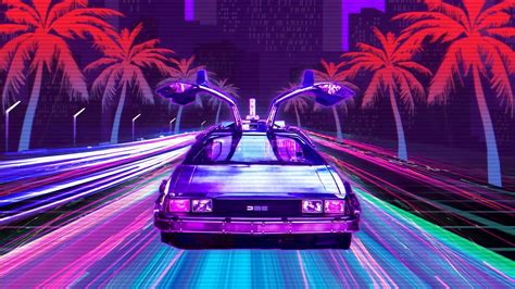 Retro Lux Cars Retrowave 4k retrowave wallpapers, hd-wallpapers ...