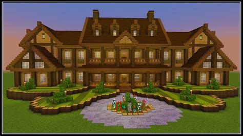 Minecraft: How to Build a Wooden Mansion | PART 1 - YouTube