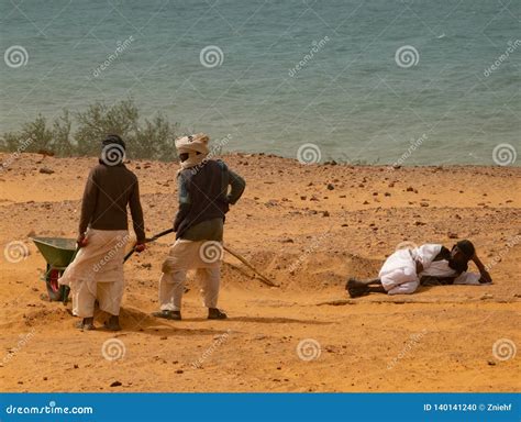 Sudanese Excavation Assistants during Excavations on the Banks of the ...