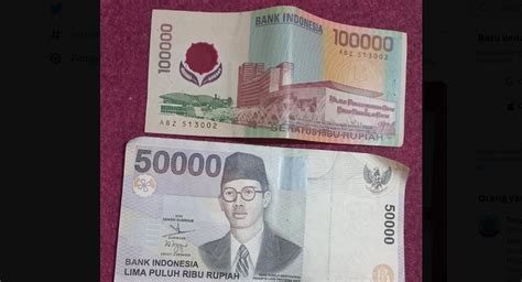 Viral Uang Lama Pecahan Rp50 Ribu dan Rp100 Ribu Tahun 1999, Ditukar ...