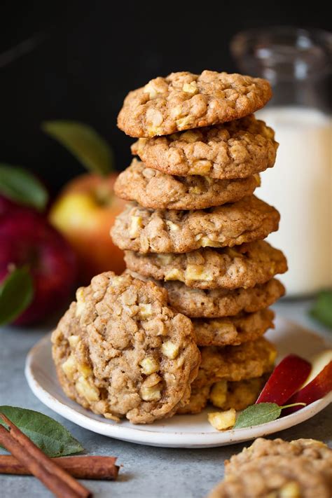 Apple Cinnamon Oatmeal Cookies - Cooking Classy