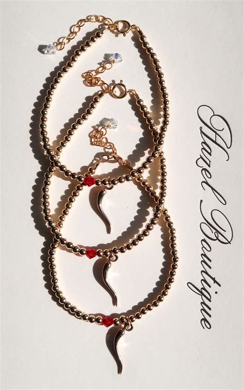 Lucky Italian Horn Bracelet – Hazel Boutique