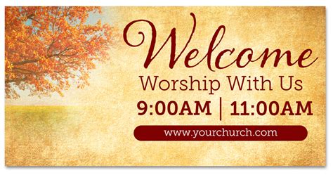 Welcome - Outdoor Harvest Banner - HVB017 - ChurchBanners.com