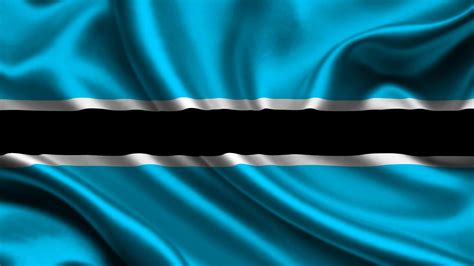 Flag of Botswana, the Symbol of Water Source and Farming