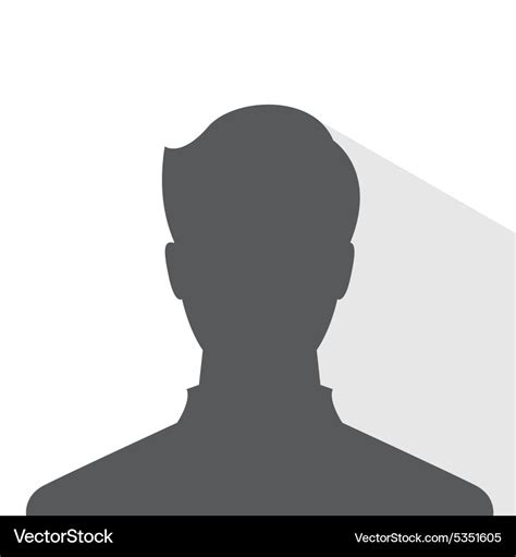 Male avatar profile picture silhouette light Vector Image