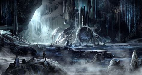 Yet another ice cave environment | Fantasy concept art, Ice cave ...