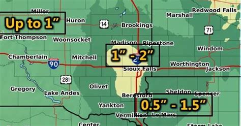 Sioux Falls weather: Storms, heavy rain possible in eastern South ...