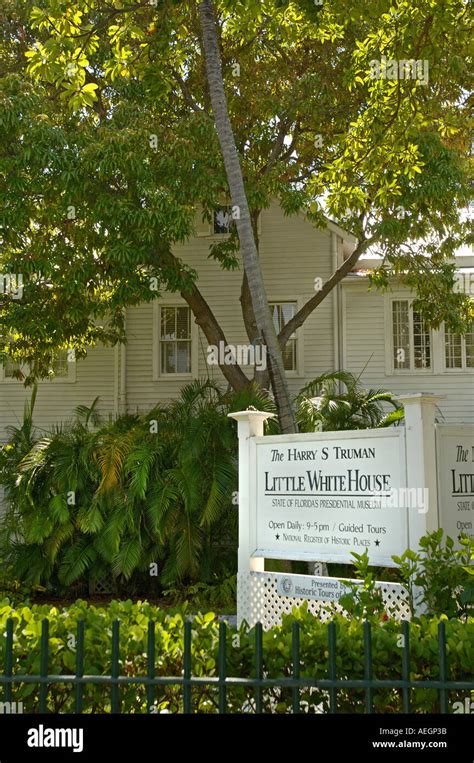 Florida Key West Harry S Truman Little White House Stock Photo - Alamy