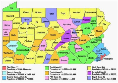 Map of Pennsylvania Counties - Free Printable Maps