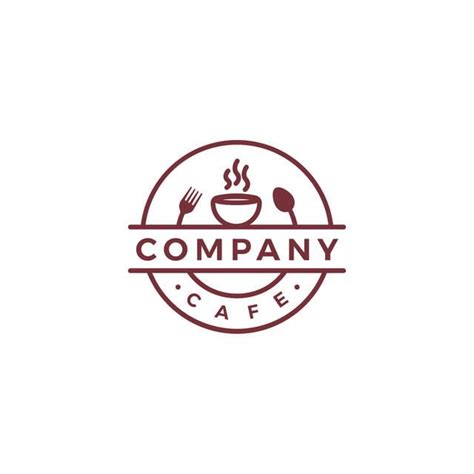 Food And Drink Cafe Logo Vector Design Template In Isolated White ...