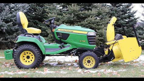 John Deere x738 Snow Blower Install - YouTube