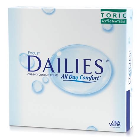 Focus DAILIES Toric All Day Comfort 90pk - Cheap Contacts Online at My ...