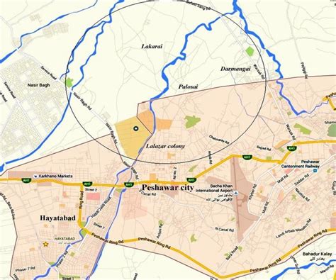 Peshawar city and surrounding villages | Download Scientific Diagram