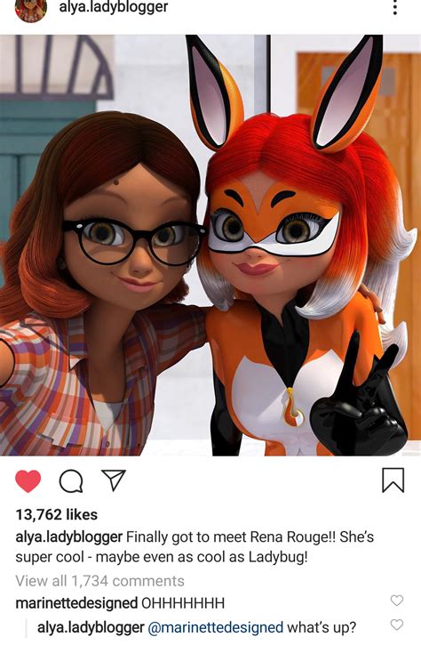 Alya and Rena Rouge on Alya's Instagram!!! : r/miraculousladybug