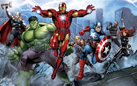 Marvel's Avengers Assemble Comic Wallpaper, HD Superheroes 4K ...