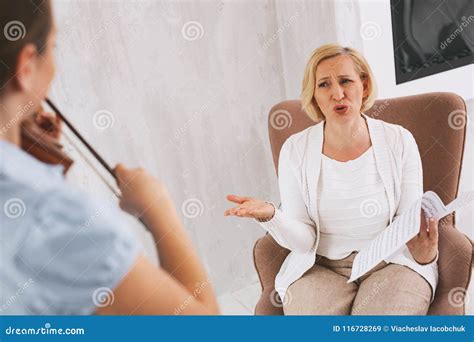 Negative Delighted Woman Showing Her Emotions Stock Image - Image of ...