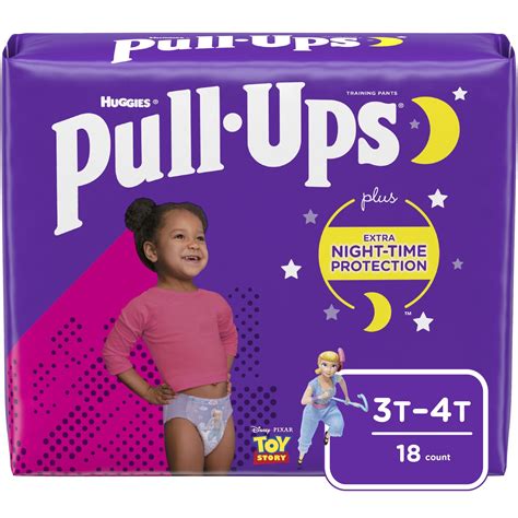 Pull-Ups Female Training Pants, 3T - 4T, 18 Count - Walmart.com