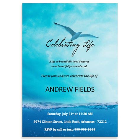 Free Funeral Invitation Template Word | Onvacationswall.com