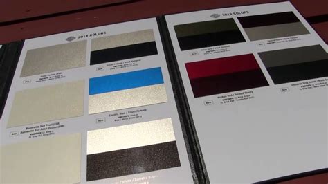 Harley Davidson Paint Color Chart