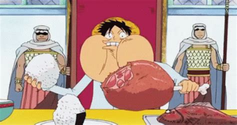 Luffy Eating GIF - Luffy Eating Hungry - Discover & Share GIFs