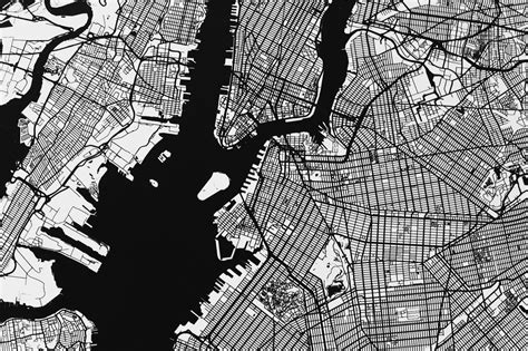 modern. map. art. // new. york. city. - bitte.und.danke.