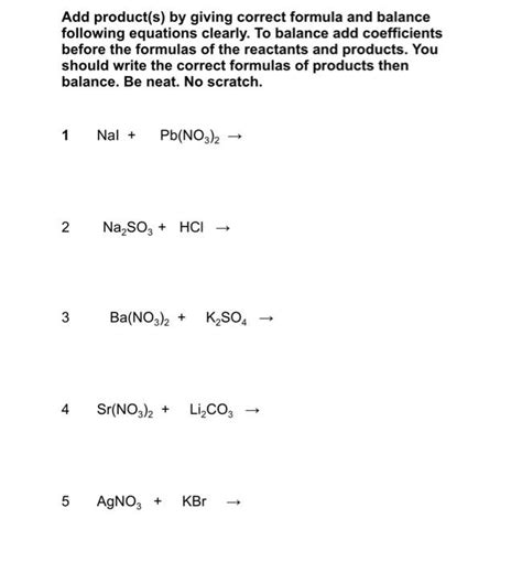 Solved Add product(s) by giving correct formula and balance | Chegg.com