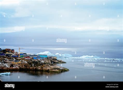 Huge Icebergs on Arctic Ocean Stock Photo - Alamy