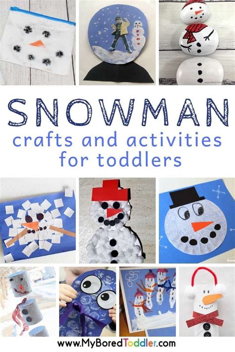 Snowman Crafts and Activities for Toddlers | Snowmen activities ...