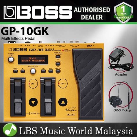 Boss GP-10GK Guitar Processor Multi Effects Pedal 13 Pin with GK-3 ...