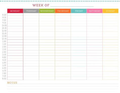 FREE Printable Weekly Schedule | Weekly schedule printable, Schedule ...