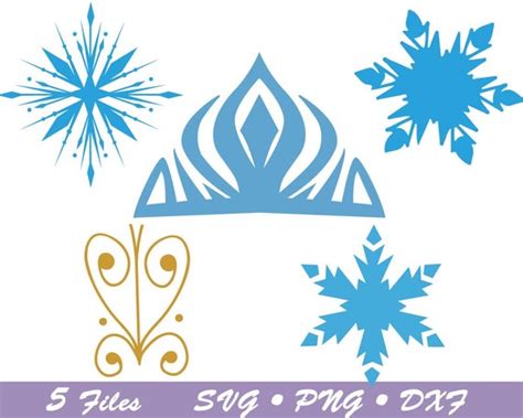 Elsa Crown Svg Frozen Svg Disney Svg Snowflake Svg Frozen - Etsy