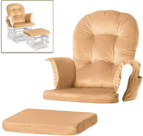 Amazon.com: Glider Rocking Chair Replacement Cushions Washable Velvet ...