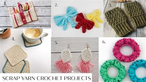 Scrap Yarn Crochet Projects - Left Over Yarn Projects - Ahsel Anne