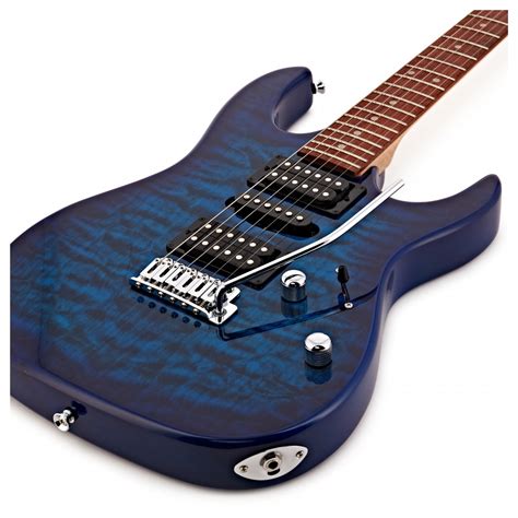 Ibanez GRX70QA GIO, Transparent Blue Burst | Gear4music