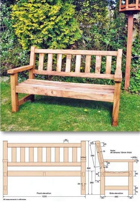 Plans For Wooden Outdoor Benches - Image to u