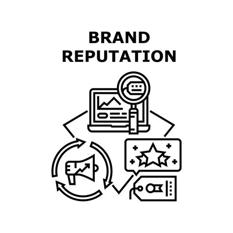 Brand Reputation Vector Concept Black Illustration 9906952 Vector Art ...